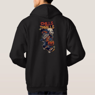 CHILLS AND THRILLS Hoodie Skater Monster Halloween