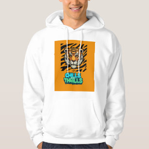Chills and Thrills Tiger Print T-Shirt Hoodie