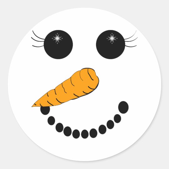 Chilly Face Classic Round Sticker