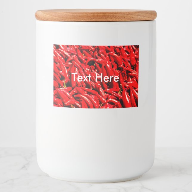 Chilly Food and Beverage Label Sheet (Front)