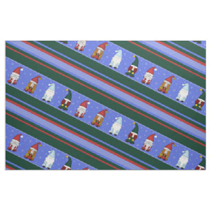 Chilly Gnomies Stripe (Small) Fabric