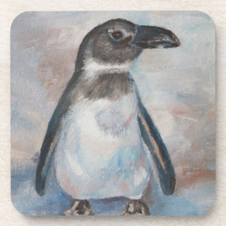 Chilly Little Penguin Cork Coaster