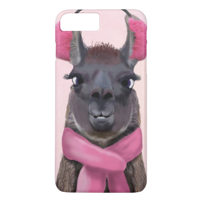 Chilly Llama Pink Case-Mate iPhone Case (Back)