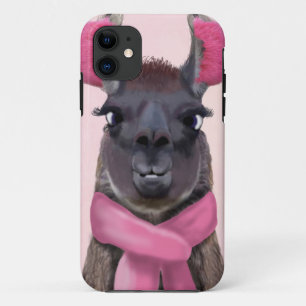 Chilly Llama Pink iPhone 11 Case