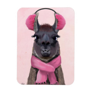 Chilly Llama Pink Magnet