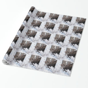 Chilly Moose Wrapping Paper