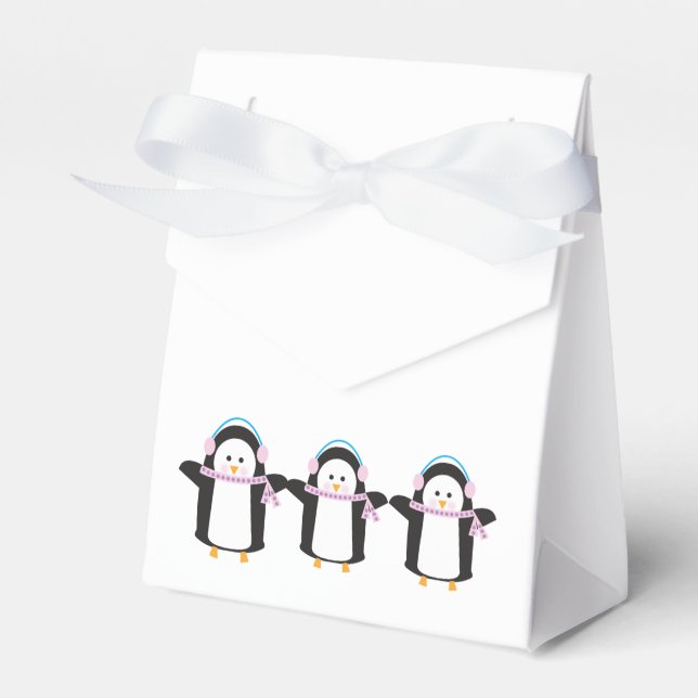 Chilly Penguin Favour Box (Front Side)