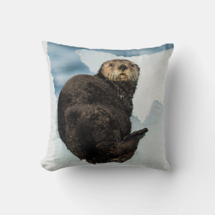 Chilly Sea Otter Cushion