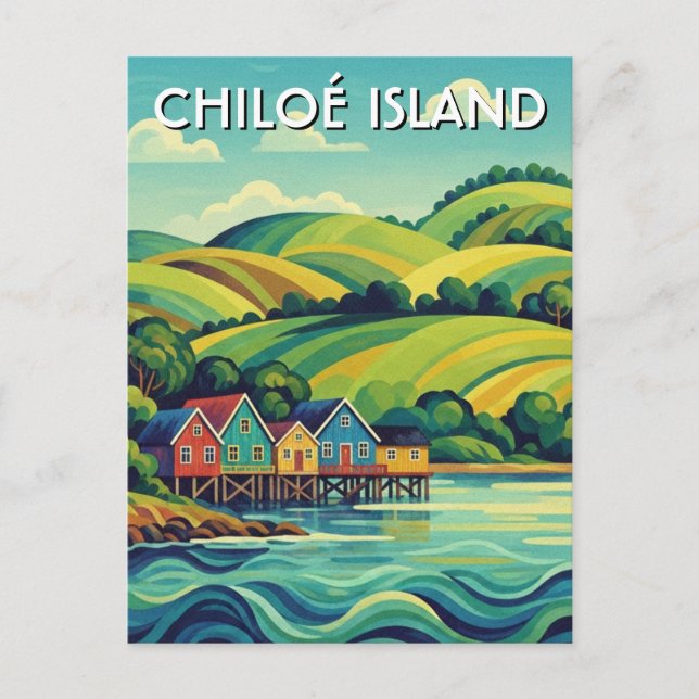 Chiloé Island Chile Travel Postcard (Front)