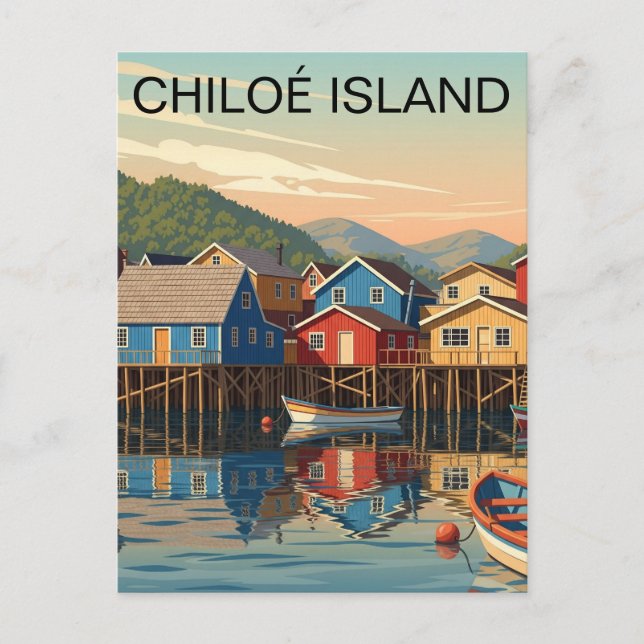 Chiloé Island Chile Travel Postcard (Front)