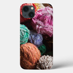 Chiloe wool yarn dyed with natural dyes iPhone 13 case