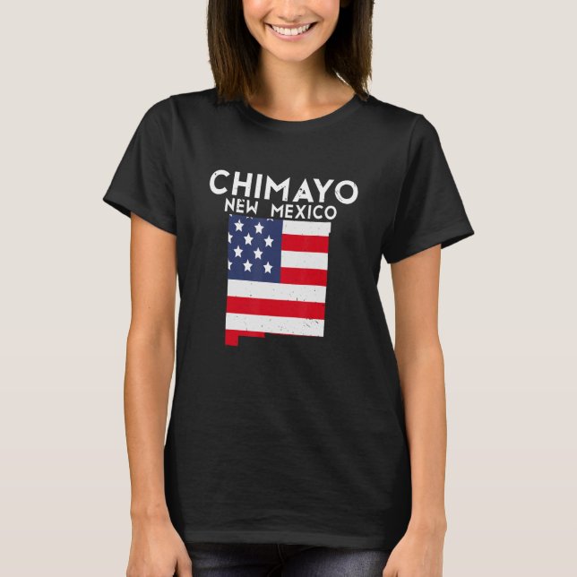 Chimayo USA State America Travel New Mexican New M T-Shirt (Front)