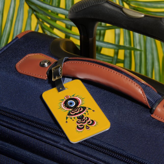 Chimera - Fish Bird Luggage Tag (Front Insitu 1)