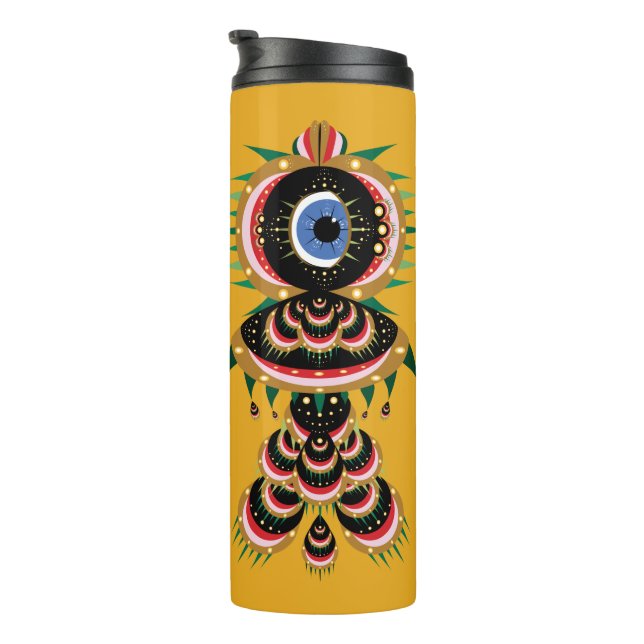 Chimera - Fish Bird Thermal Travel Tumbler (Rotated Right)