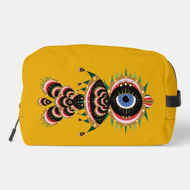 Chimera - Fish Bird Toiletry Bag (Back)