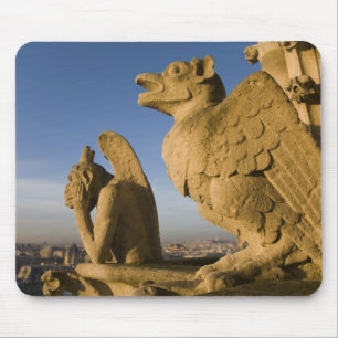 Chimera on facade of Notre Dame Cathedral, Mouse Mat