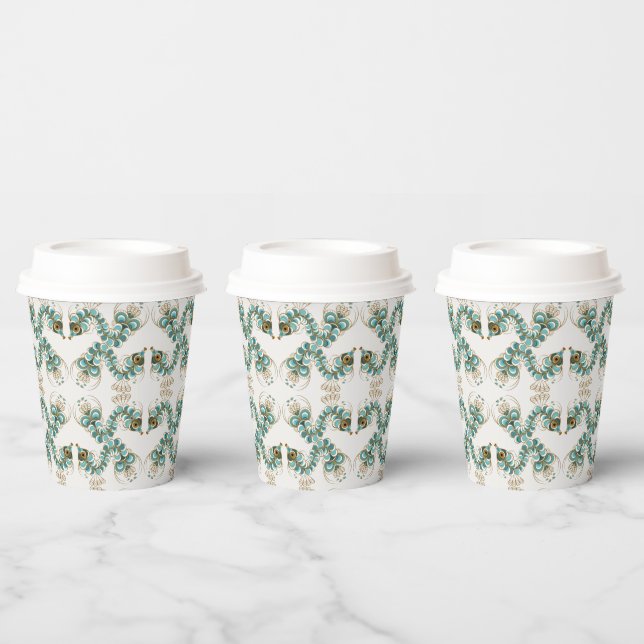 Chimera - Peacock Seahorse 8oz. Paper Cups (Multi)