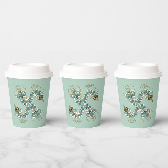 Chimera - Peacock Seahorse 8oz. Paper Cups (Multi)