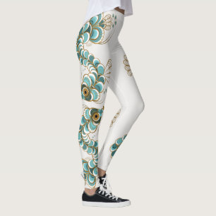 Chimera - Peacock Seahorse All-Over-Print Leggings