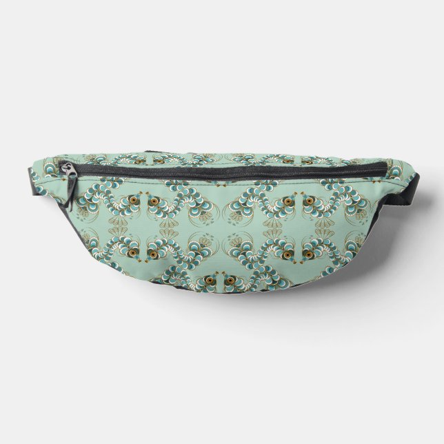 Chimera - Peacock Seahorse Fanny Pack (Lay Down)