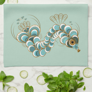 Chimera - Peacock Seahorse Kitchen Towel