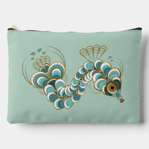 Chimera - Peacock Seahorse Pistachio Large Pouch