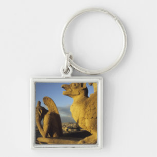Chimera, re Dame Cathedral, Paris, France Key Ring