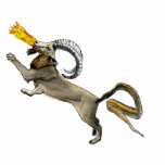 Chimera Standing Photo Sculpture<br><div class="desc">A digital painting of the mythological creature,  Chimera.  The Chimera is a beast with a body of lion,  head of a goat,  and tail is a snake.  It has sharp claws,  large horns and breathes fire.  Only the bravest would pick this ferocious creature to do battle with.</div>