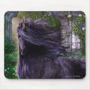 Chimera the Black Unicorn Mousepad