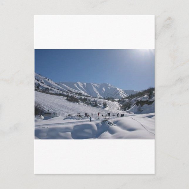 Chimgan Ski Slope Postcard (Front)