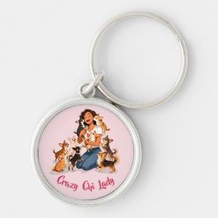Chimigos - Crazy Chi Lady - Chihuahua Key Ring