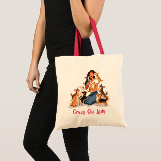 Chimigos - Crazy Chi Lady - Chihuahua Tote Bag
