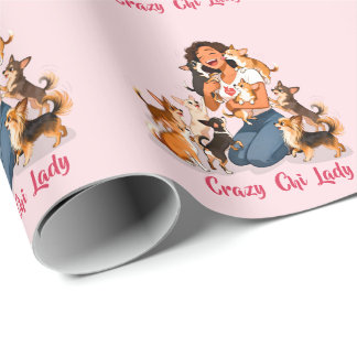 Chimigos - Crazy Chi Lady - Chihuahua Wrapping Paper
