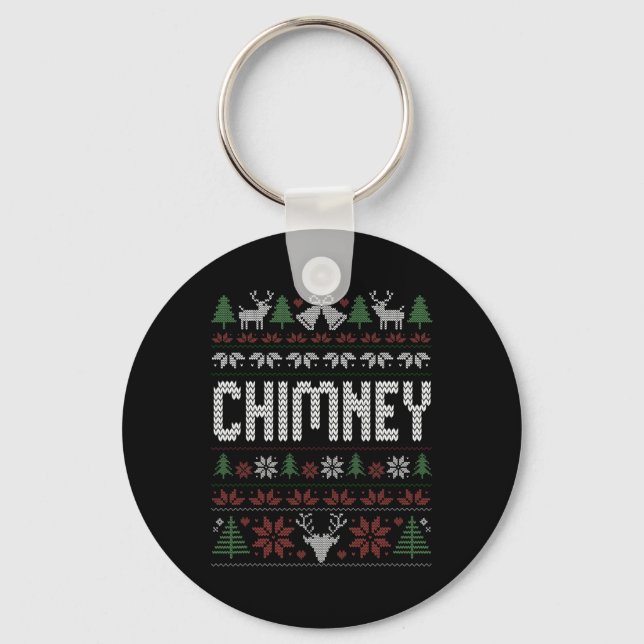 Chimney And I'm Coming Down The Chimney Tonight  Key Ring (Front)