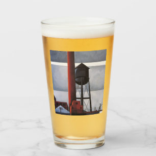 Chimney and Water Tower (by Charles Demuth) Glass