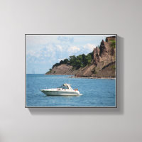Chimney Bluffs - Lake Ontario Wrapped Canvas