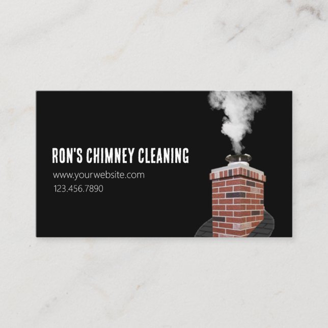 Chimney Cleaning Business Card (Front)