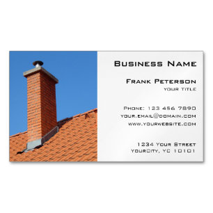 Chimney - Construction and Maintenance Magnetic Business Card
