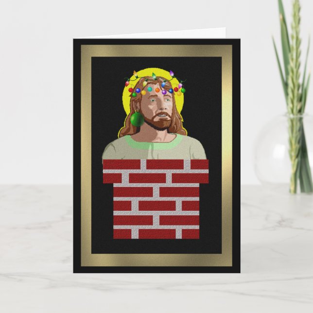 Chimney Jesus Holiday Card (Front)