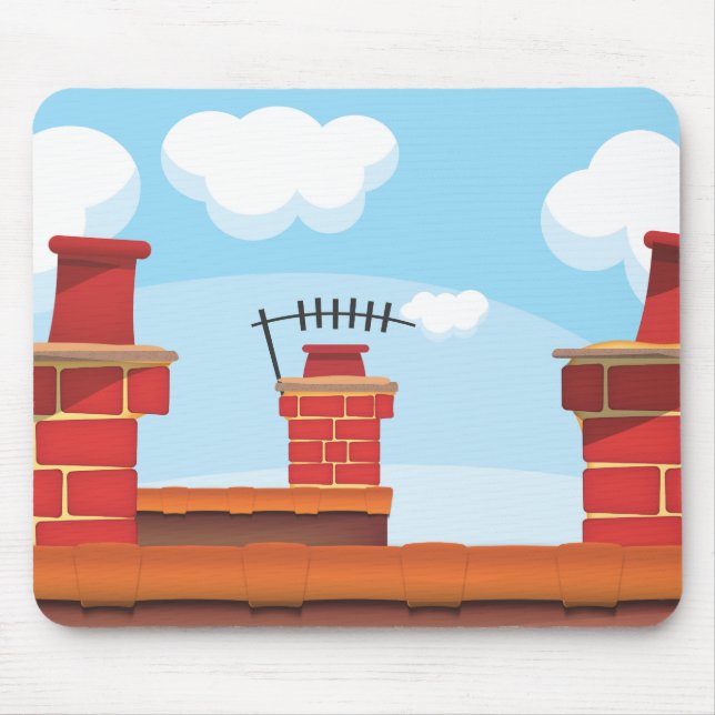 Chimney Pots Mouse Mat (Front)