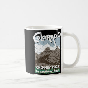 Chimney rock colorado san juan rocky mountains coffee mug
