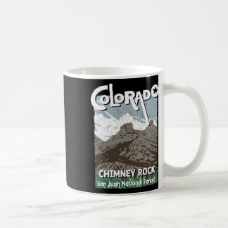 Chimney Rock Colorado San Juan Rocky Mountains Ski Coffee Mug