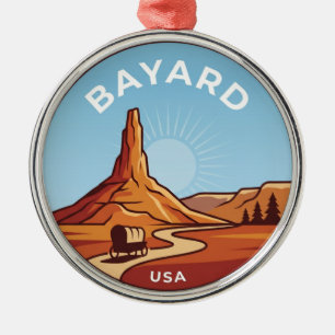 Chimney Rock National Historic Site USA Metal Tree Decoration