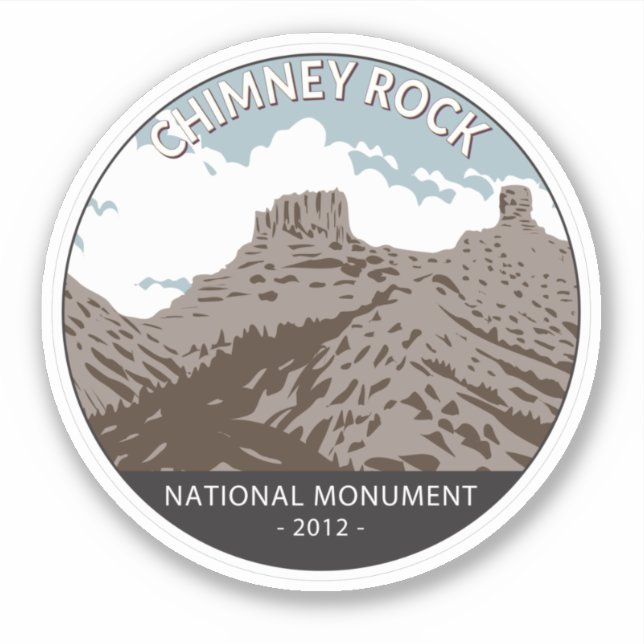 Chimney Rock National Monument Colorado Vintage (Front)