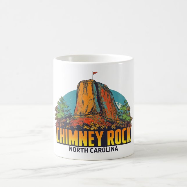 Chimney Rock North Carolina Souvenir Coffee Mug (Center)