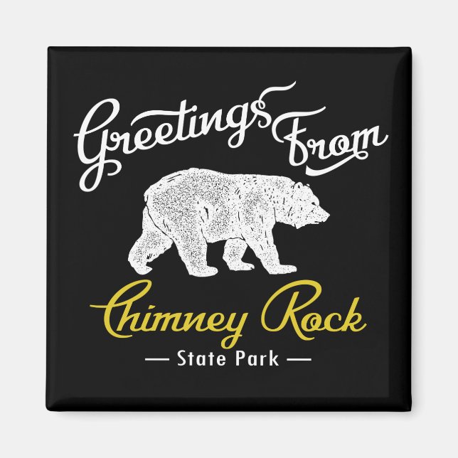 Chimney Rock State Park Bear Magnet (Front)