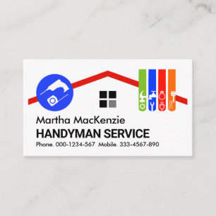 Chimney Rooftop Building Home Repair Business Card