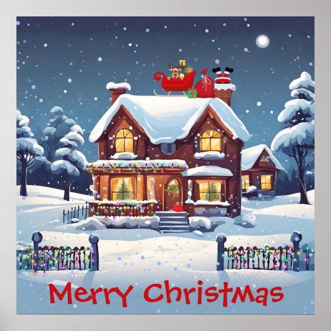 Chimney Santa Poster (Front)