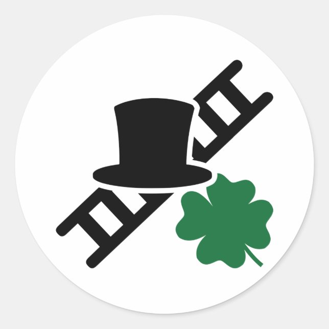 Chimney sweep classic round sticker (Front)