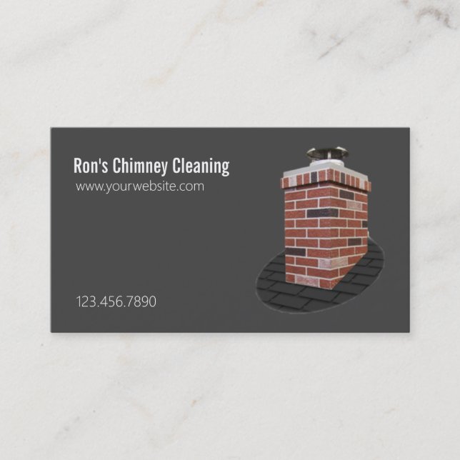 Chimney Sweep Cleaning & Repairs Business Card (Front)